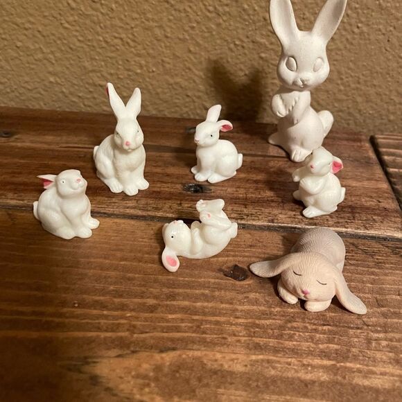 Vintage Bunny Family set of 5 - Picture 2 of 12